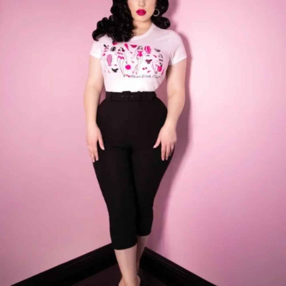 CAPRI PANTS IN BLACK - VIXEN BY MICHELINE PITT